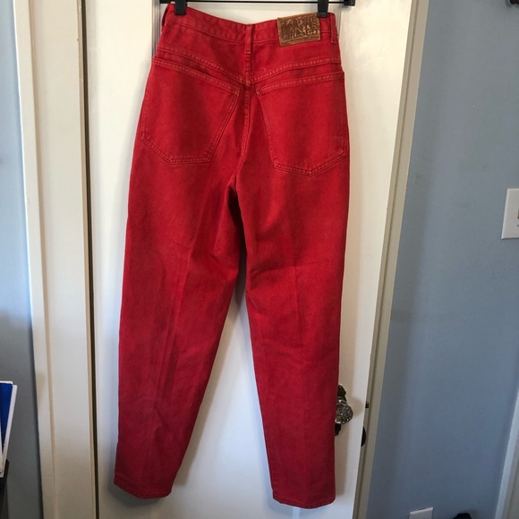 Vintage Marithe Francois Girbaud High Waisted Red Denim - Picture 3 of 10